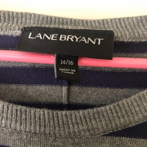 Lane Bryant Polka Dot and Striped Sweater - Picture 3 of 3